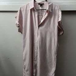 Forever21 Spring Striped Dress Small