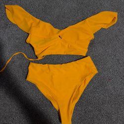 Yellow Two-Piece Bikini Set