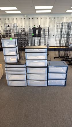 Plastic storage bins $10 each
