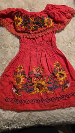 Girls Mexican dress fits 2t -3t