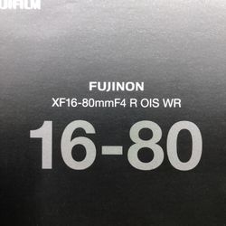 Fujifilm XF 16-80mm F/4 R OIS WR Lens Brand New
