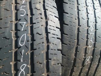 275 70 18 good firestone truck tires $20 each