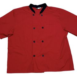 CU Chef Uniforms Lightweight Pocket Short Sleeve Button Cook Coat Mesh Men’s XXL