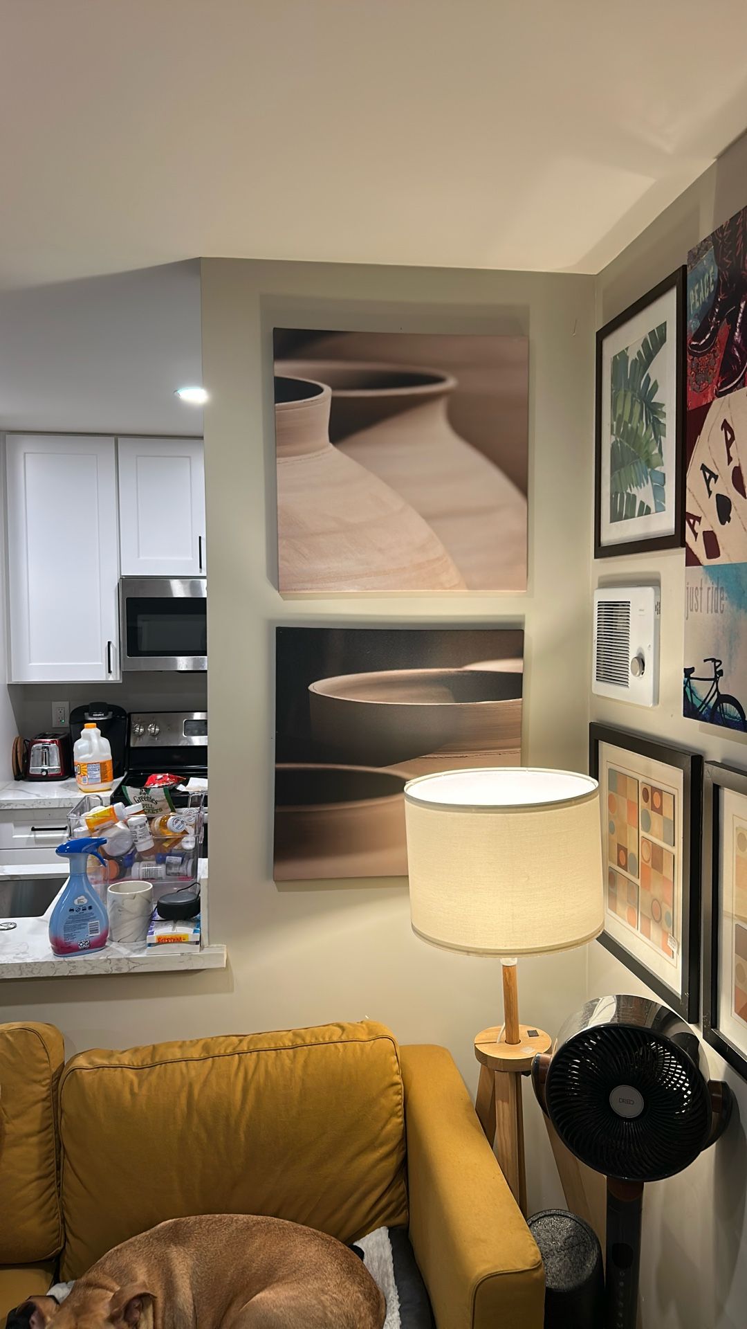 Set Of Two Canvas Pottery Pictures