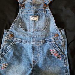 Oshkosh Toddler Girl Shortalls 2t