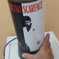 Vintage Collectible Tony Montana SCARFACE Rotating Motion Lamp 