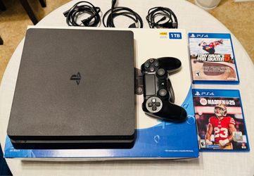 PS4 Slim 1TB Console Bundle with 2 Games