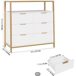 2 Set 6 Drawer Dresser