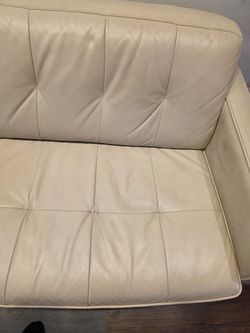White Leather Couch