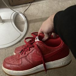 Af1 Low Red Python Sz 10 
