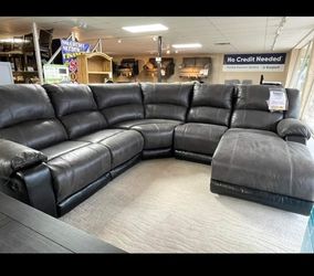 20A1S06*__ Slate Reclining Sectional With Chaise * Brand New * In Stock  *P A Y   E A S I L Y