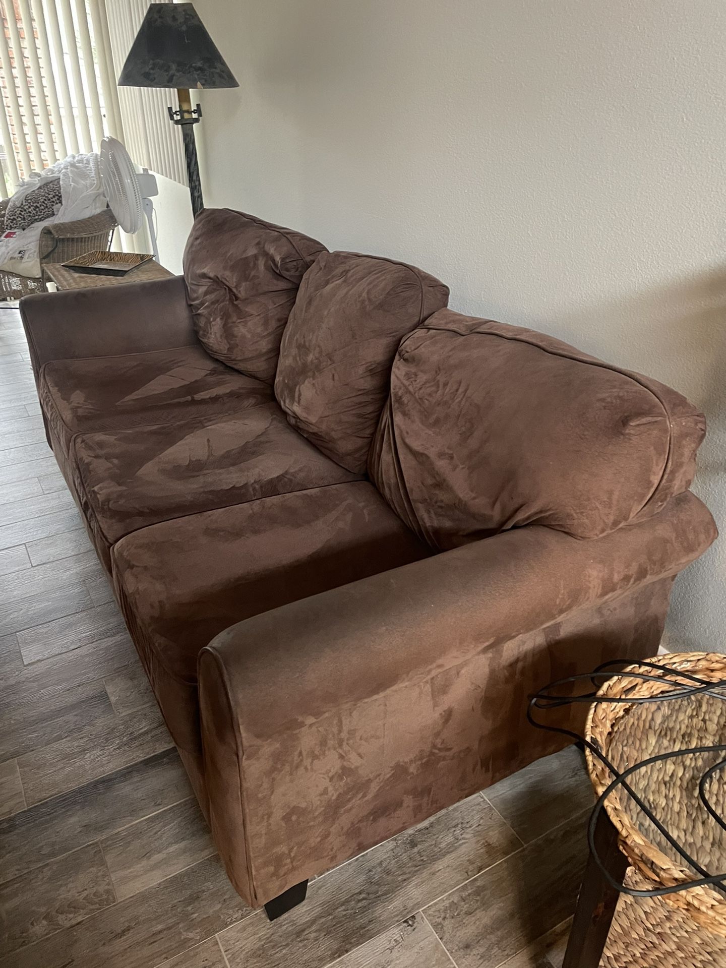 Brown Sofa And Loveseat