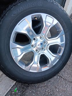 2024 NEW OEM ORIGINAL TAKEOFFS FORD F-150 PLATINUM 20 INCH TIRES HANKOOK DYNAPRO ALL-TERRAIN 99 % $ 1499 