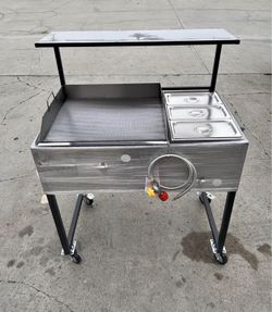 Taco Cart/Plancha para Tacos / Steamer / Catering/ Stove / taquizas / Estufa para tacos/ Comal/ Grid