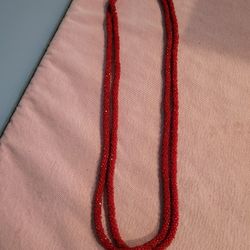 Red Rope Necklace 