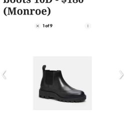 Coach Men's Cityscape Lugsole Leather Boots