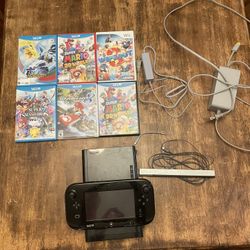 Wii U With Games (Mario,pokemon,smash bros)