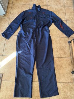 Michael Myers- Navy Blue Work Coveralls with Stains