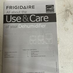 Room Dehumidifier   Works Great (Frigidaire)