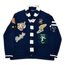 Polo Ralph Lauren College Champs Cardigan Large