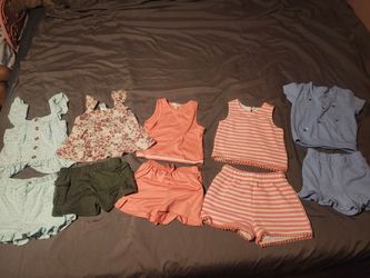 Girls Summer Clothing Bundle – 4 Outfits