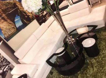 White Modern Sectional