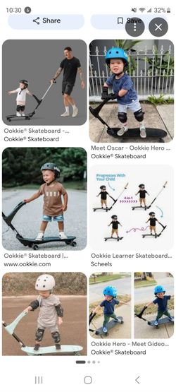 Ookkie training skateboard for toddlers