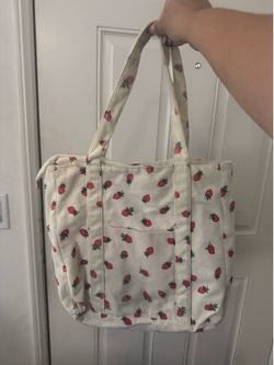 Strawberry tote bag