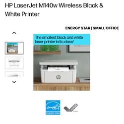 HP Laser Jet MFP M140w printer  - Wireless Mobile Printing $95