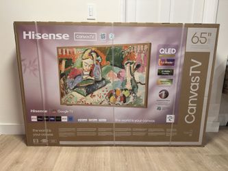 Hisense 65-Inch Class QLED 4K S7N CanvasTV **Brand New**