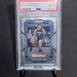 2022 Prizm Monopoly Paolo Banchero PSA 10