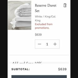 Reserved Duvet Cover Boll And Branch BRAND NEW!