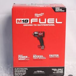 Milwaukee New 1/2” Mid Impact Wrench Fuel m18
