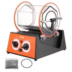 235*Jewelry Polisher Tumbler, 11lbs/5kg Capacity Mini Rotary Tumbler Machine with 0-60 Minutes Timer, 5 Speeds Jewelry Rotary Finisher for Surface Pol
