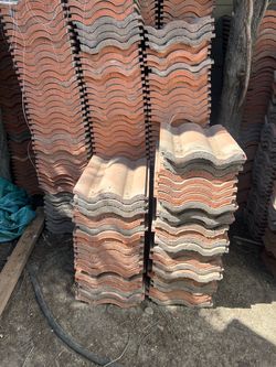 Concrete Roof Tiles one channel each piece is 5 dollars