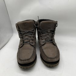 Timberland Oakwell 7 Eye Moc Toe Gray Leather Boot Men’s Size 10.5 M