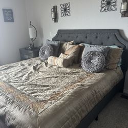 4 piece king size bedroom set