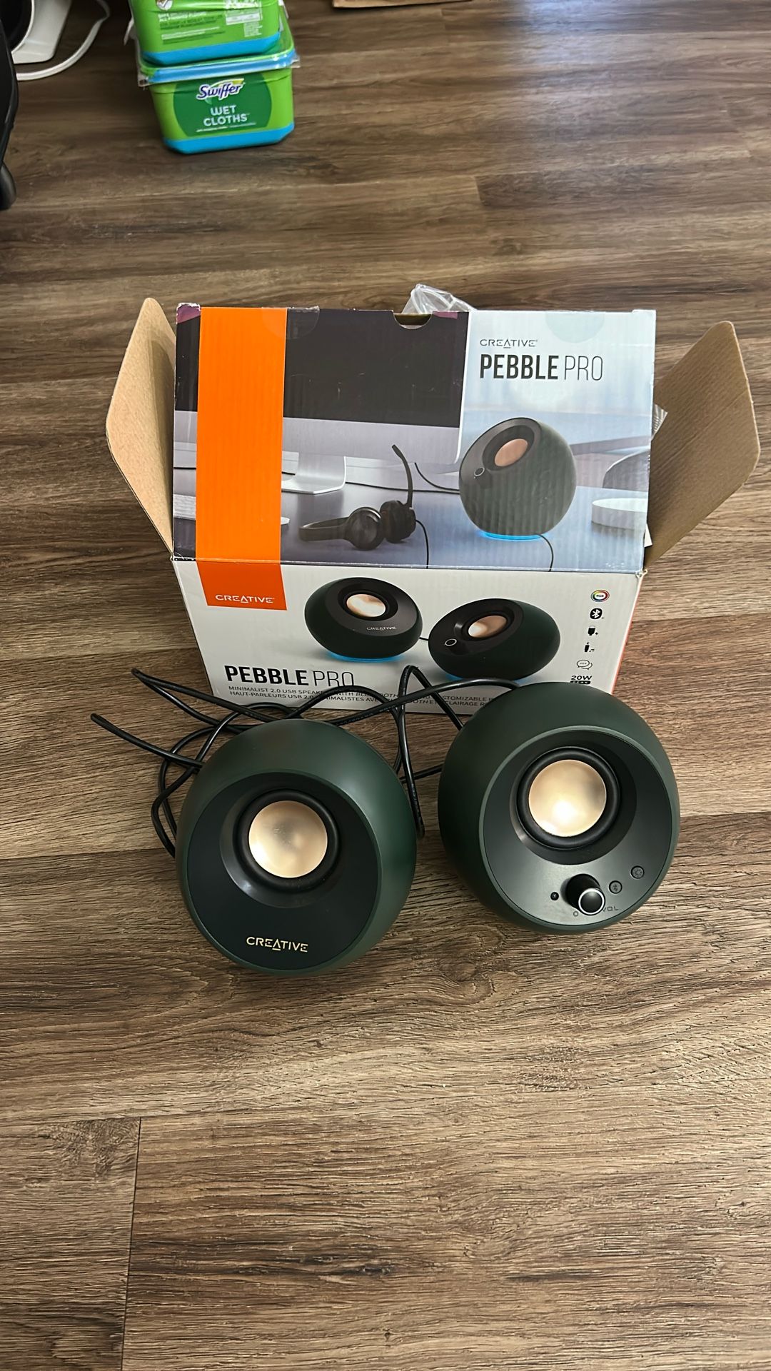 Creative Pebble Pro Speakers – Like New, Box Included