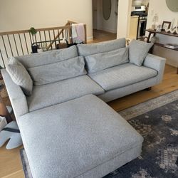 West Elm Harmony 92" Multi-Seat Sofa with Ottoman