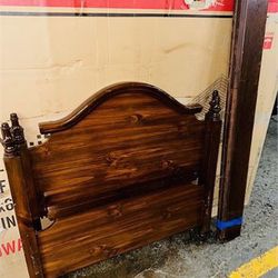 Antique Burled Walnut TWIN Bed