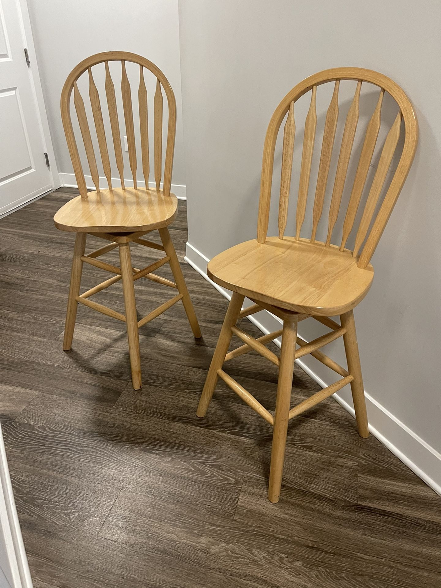 Solid Oak Bar Stool