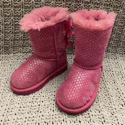 Girls Pink UGG Boots Size 7 Small Kids