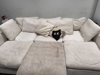 White Couch Sectional