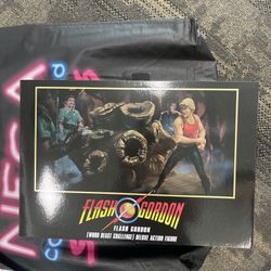 Flash Gordon SDCC wood stump play set signed by Sam jones