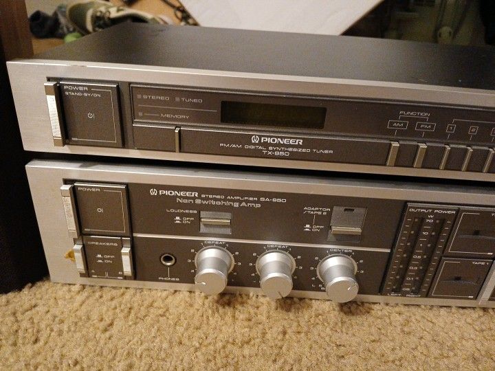 Pioneer Sa 950 Amplifier And Turner Pioneer Cs G203 Speakers