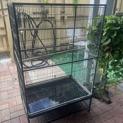 BIRD  CAGE. 51 hi WIDE   31  Deep 21 GOOD CONDITION 