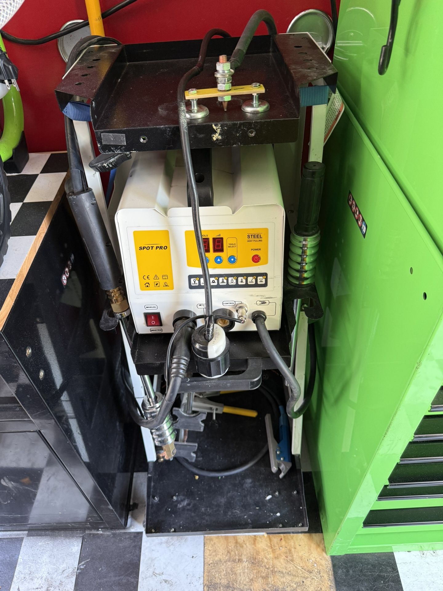 Auto body spot welder pulley