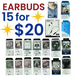 NEW!! Earbuds & Headphones