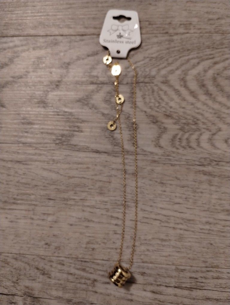 Stainless Steel Chain with Charm