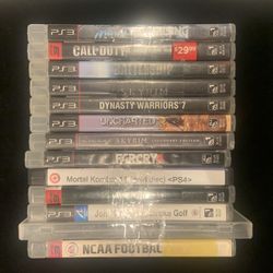 Sony PlayStation 3 PS3 Lot Game Lot(12 Games)UNCHARTED C.O.D MK11 NCAA FAR CRY+more(Post Nintendo Era)